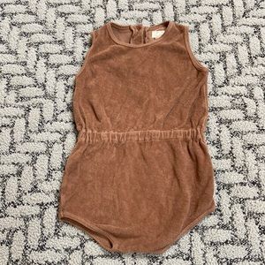 The Simple Folk romper 3-4 years terry cloth brown